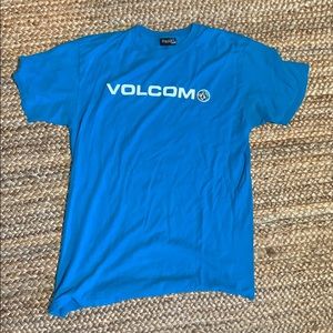 Volcom teal blue short sleeve tee